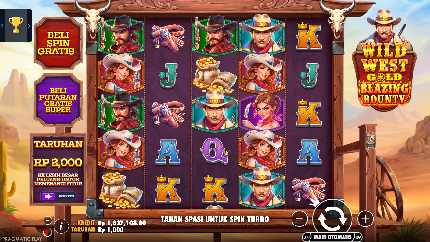 Penjelasan Tentang Permainan Slot Wild West Gold Blazing Bounty