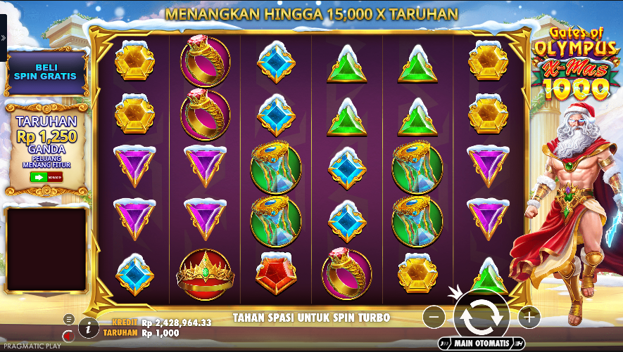 Penjelasan Tentang Gates of Olympus Xmas 1000
