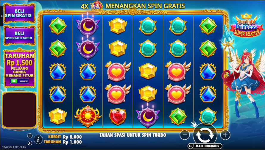 Penjelasan Permainan Slot Starlight Princess Super Scatter
