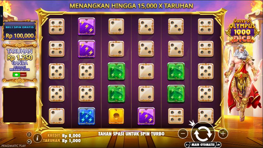 Review Permainan Slot Gates of Olympus 1000 Dice