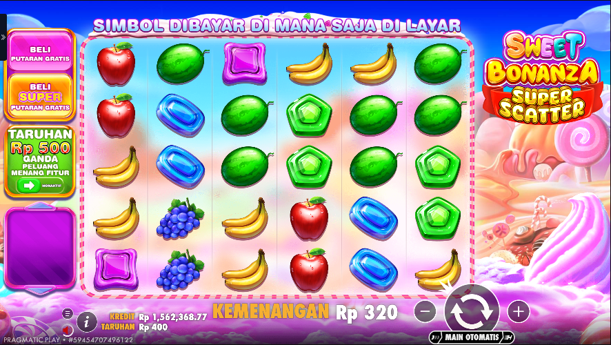 Penjelasan Cara Main Slot Sweet Bonanza Super Scatter